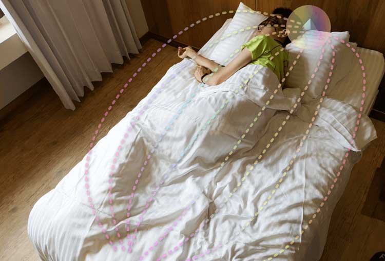 SleepBank tạo ra một vùng tác động có bán kính 2x2 mét